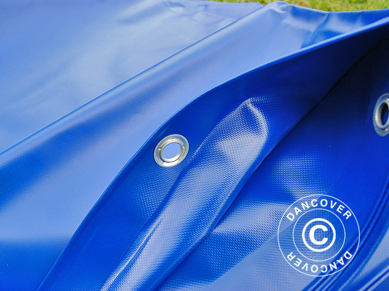 Tarpaulin 10x12 m, PVC 570 g/m², Blue