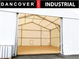 Skydeport til professionel telthal Steel, 4,7x3,5m, PVC, Hvid