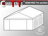 Przedłużenie do sekcji końcowej 4m do namiotu Semi PRO CombiTents®, 7x4m, PCV, białe