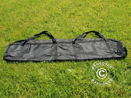 Opbevaringstaske til teltrør, 200x20x30cm, 4 håndtag, sort