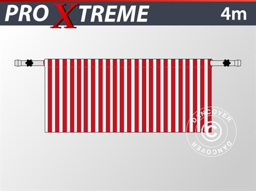 Halv sidevegg for FleXtents PRO Xtreme, 4m, Stripet