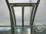 Ventilationsvindue til drivhus TITAN Arch 280, 100x60cm, Sølv