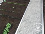 Spårseparatorprofiler till växthus med 15 markförstärkningsrutnät, 6m