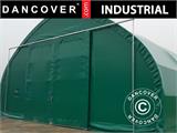 Portone scorrevole 3x3m per capannone tenda/tunnel agricolo 8m, PVC, Verde
