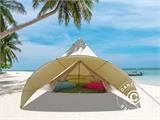 Gewölbte Markise für TentZing® Glampingzelt, 3,6x2,4m, Sand