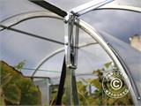Ventilationsfönster med automatisk öppnare för växthus Strong NOVA 4m brett, Silver