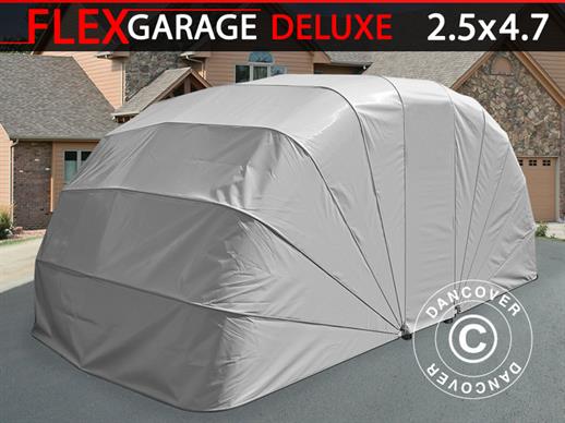 Garaje plegable (para coche), ECO, 2,5x4,7x2m, gris