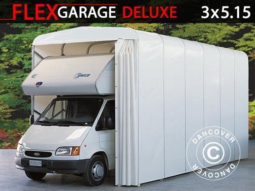 Foldegarasje (Caravan), 3x5,15x3,6m, Hvit