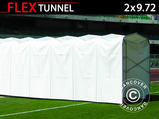 Mängijate tunnel, 2x9,27x2,2m, Valge
