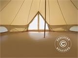 Namiot dzwonkowy do glampingu, TentZing®, 5x5m, 6-osobowy, Piaskowy