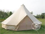 Glampingtelt TentZing®, 7x7m, 10 Personer, Sand