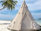 Glampingtelt TentZing®, 5x5m, 5 Personer, Sand