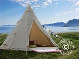 Glampingtelt TentZing®, 5x5m, 5 Personer, Sand