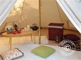 Namiot dzwonkowy do glampingu, TentZing®, 5x5m, 5-osobowy, Piaskowy