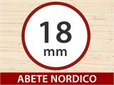 Casetta in legno, Bertilo Concept, 2,34x2,97x2,27m, Antracite