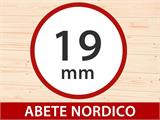 Casetta in legno, Bertilo Cubus 2O, 2,26x2,34x2,32m, Antracite