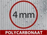 Broeikas Polycarbonaat Extensie, TITAN Arch 280, 6m², 3x2m, Zilver