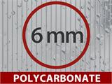 Serre polycarbonate TITAN Classic 480, 9,7m², 2,35x4,12m, Argent