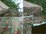 Tente Pliante FleXtents PRO 4x6m Camouflage, avec 8 cotés