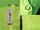 Faltzelt FleXtents Xtreme 50 3x3m Neongelb/grün, mit 4 Seitenwänden