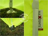 Faltzelt FleXtents Xtreme 50 3x3m Neongelb/grün, mit 4 Seitenwänden