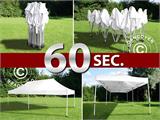Tente Pliante FleXtents PRO 3x6m Blanc, avec 6 cotés
