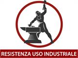 Estensione per Magazzino Industriale Alu, PVC/Metallo 15x15x6,03, 5m, Bianco