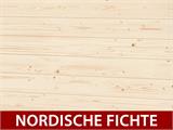Holzlager, Bertilo Fineline 2, 1,66x0,75x1,7m, Natur