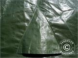 Tente de stockage PRO 2x2x2m PE, avec couverture de sol, Vert/gris