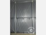 Lagerzelt PRO XL 4x10x3,5x4,59m, PVC, Grau