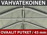 Autoteltta PRO 3,6x7,2x2,68m PE lattiapäällysteellä, Harmaa