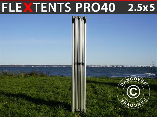 Alumiinirunko pikateltalle FleXtents PRO 2,5x5m, 40mm