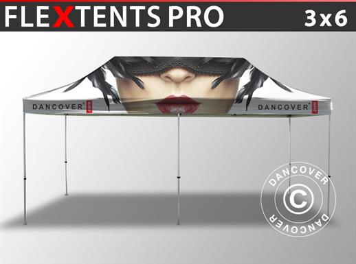 Quick-up telt FleXtents PRO med full digital trykk, 3x6m