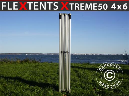 Alumiinirunko pikateltalle FleXtents Xtreme 50 4x6m, 8 jalkaa, 50mm