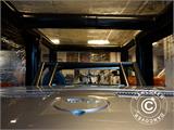 Garage gonfiabile 2,7x5m, PVC, Nero/Trasparente con ventilatore