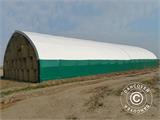Capannone tenda/tunnel agricolo 9x15x4,42m, PVC, Verde