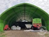 Ladu tent/kaarhall 10x15x5,54m, PVC, Roheline