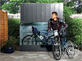 Cykelskur, Bicycle Storage Box, Trimetals, 1,96x0,89x1,33m, Antracit