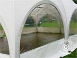 Kuppel-partytelt Multipavillon sidevegg med vindu 3x1,95m, Hvit