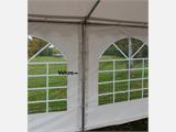 Marquee Original 6x8 m PVC, Grey/White, Base frame included