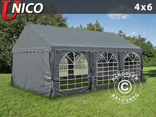 Namiot imprezowy UNICO 4x6m, Ciemny szary
