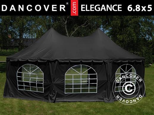 Namiot imprezowy Elegance 6,8x5m, czarny