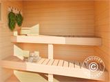 Cabina sauna in legno Levi, 4x2,2m, 8,26m², Naturale