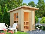 Cabina sauna in legno Ruka, 2x2m, 3,6m², Naturale