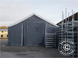 Carpa de almacén grande Titanium 7x14x2,5x4,2m, Blanco/Gris
