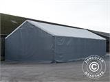 Capannone tenda Titanium 8x9x3x5m, Bianco/Grigio