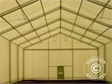 Industrial Storage Shelter Alu 12x25x5.92 m w/sliding gate, PVC, White