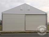 Industrial Storage Shelter Alu 20x50x9.04 m w/sliding gate, PVC/Metal, White
