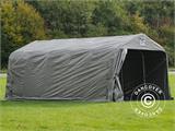 Garasjetelt PRO 3,6x6x2,7m PE med teltgulv, grå