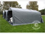 Garasjetelt PRO 3,6x6x2,7m PVC med teltgulv, grå